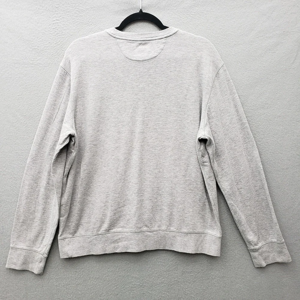 Polo Ralph Lauren Pony Logo Crewneck Sweatshirt Light Gray Preppy Minimalist L